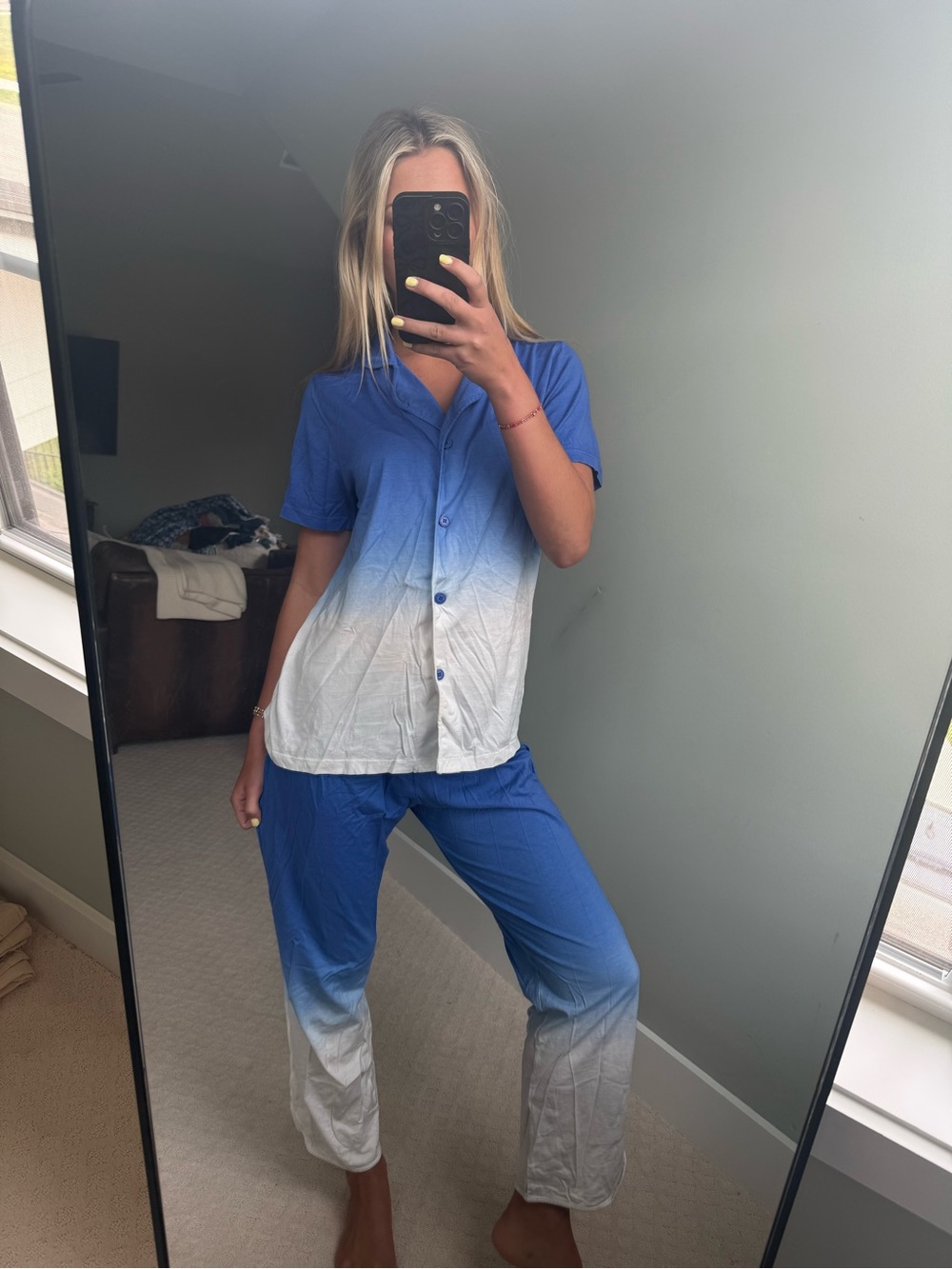 Blue to White Ombre Loungewear Set